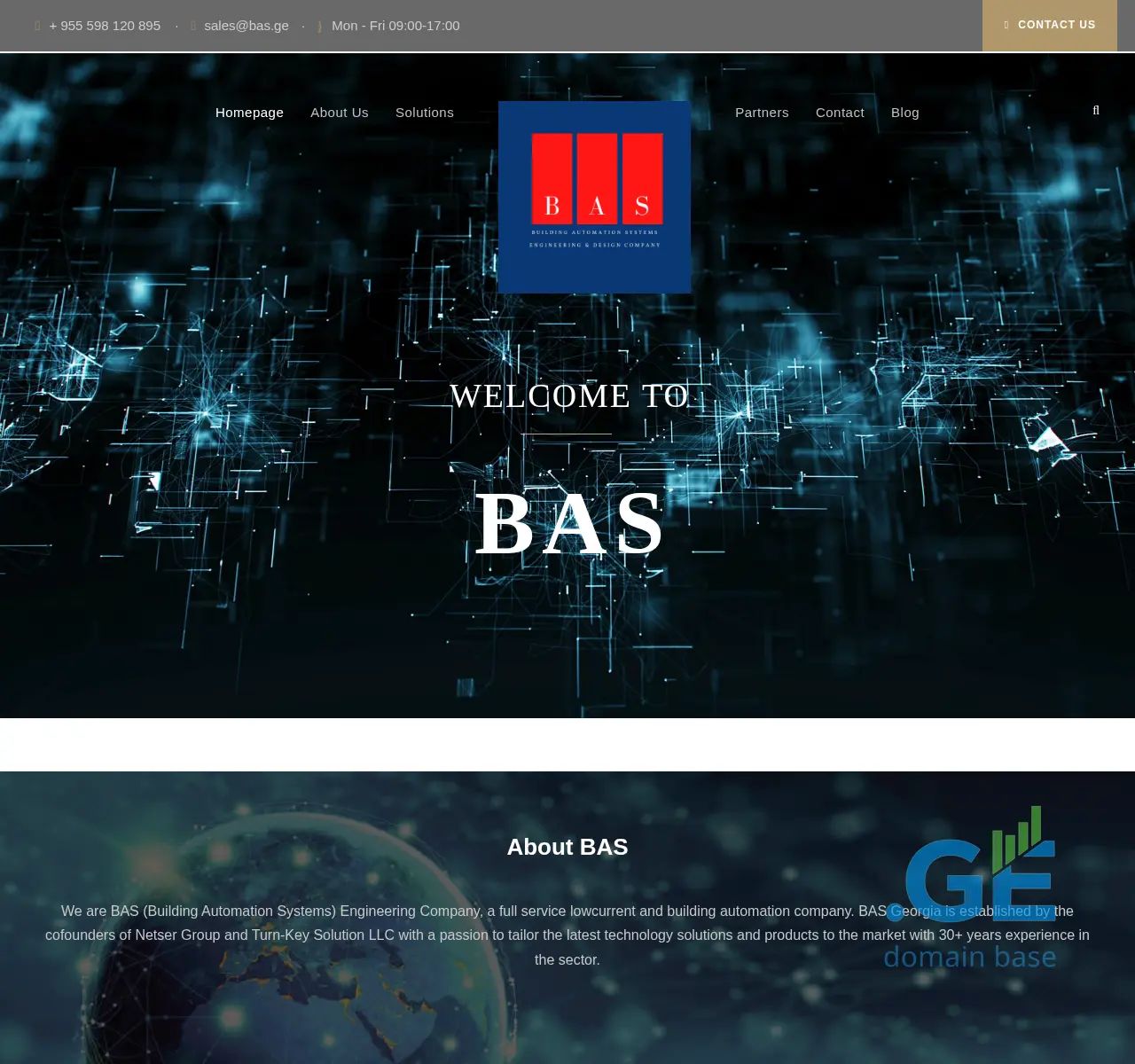 Screenshot of the site bas.ge at 2025-11-24