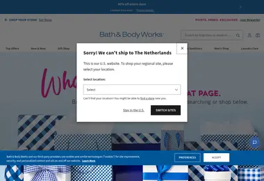 Screenshot of bathandbodyworks.ge