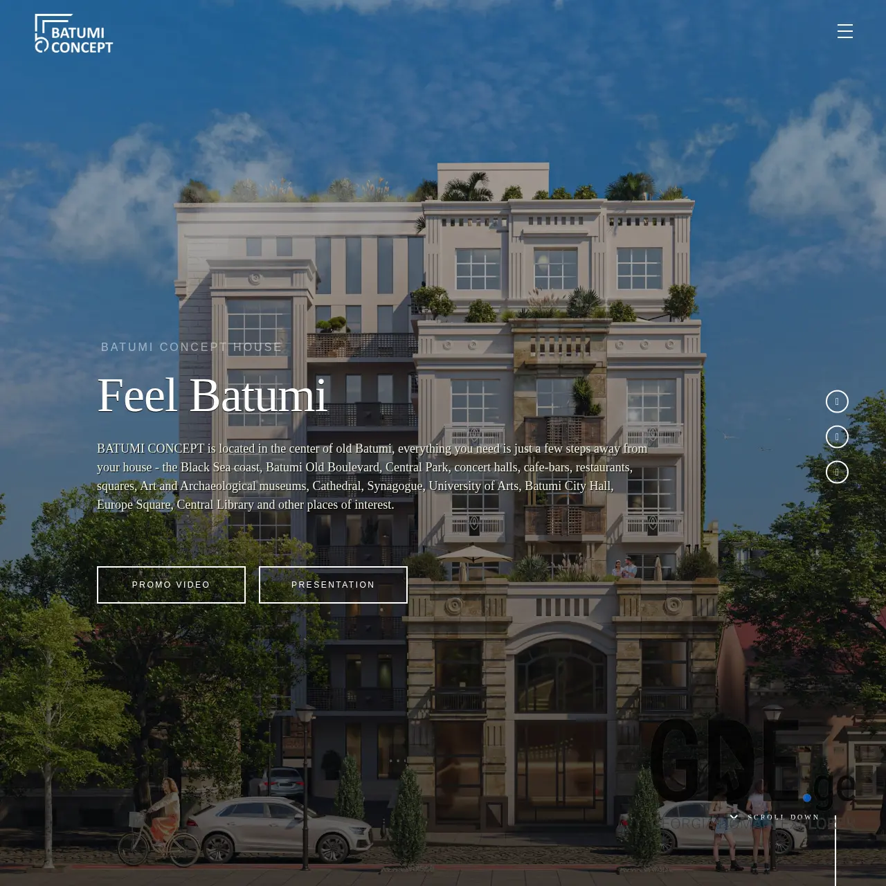 Screenshot of the site batumiconcept.ge at 2025-12-07