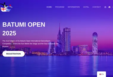 Screenshot of batumiopen.ge