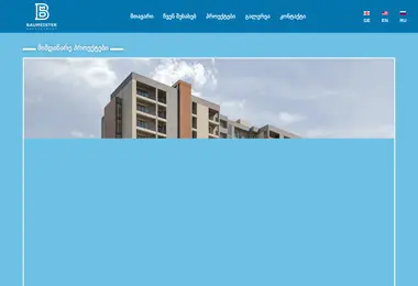 Screenshot of baumeister.ge
