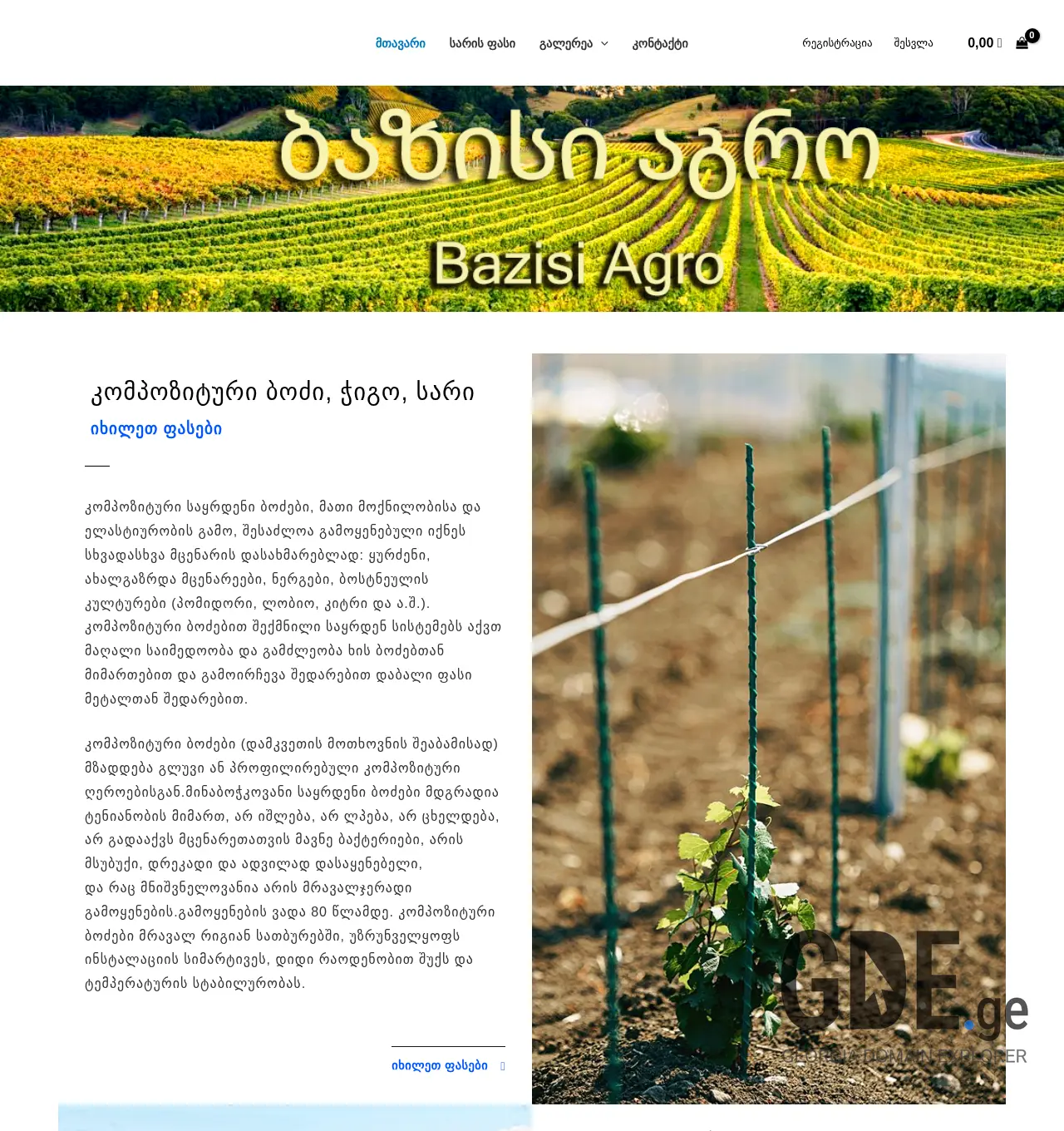 Screenshot of the site bazisi.ge at 2025-11-30