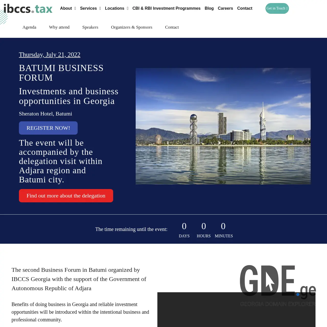 Screenshot of the site bbf.ge at 2025-12-08
