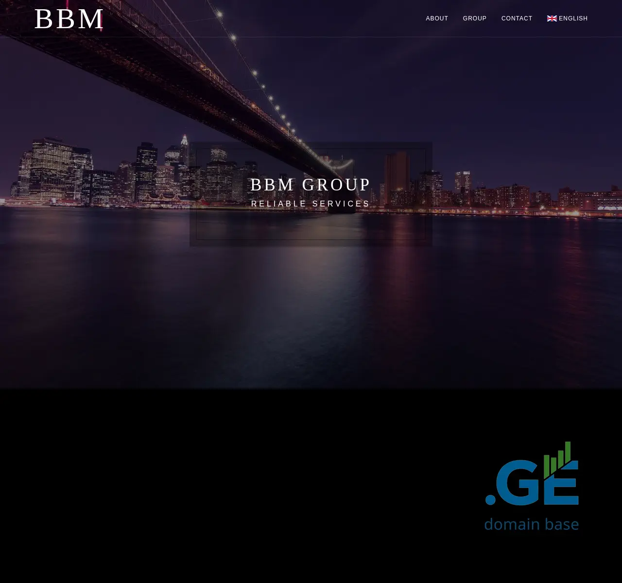 Screenshot of the site bbm.ge at 2025-11-24