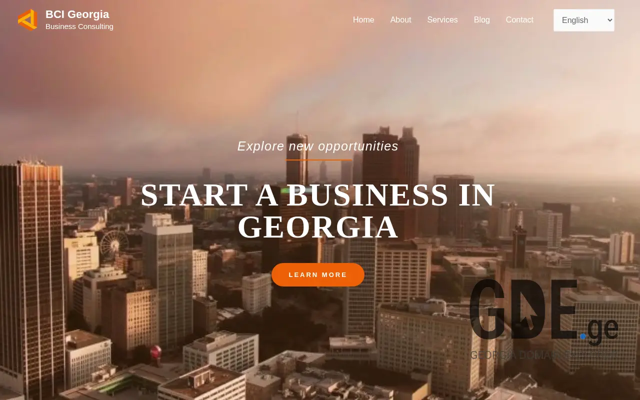 Screenshot of the site bci.ge at 2025-11-28