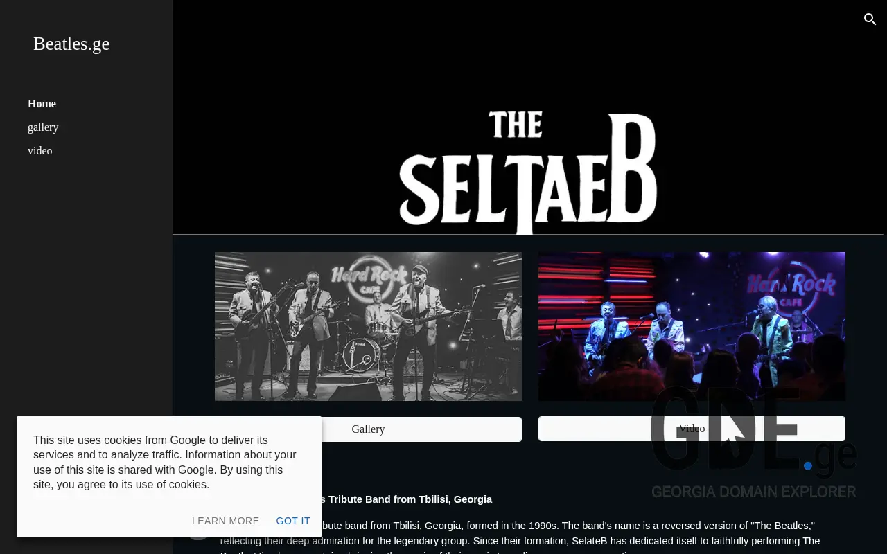 Screenshot of the site beatles.ge at 2025-11-28