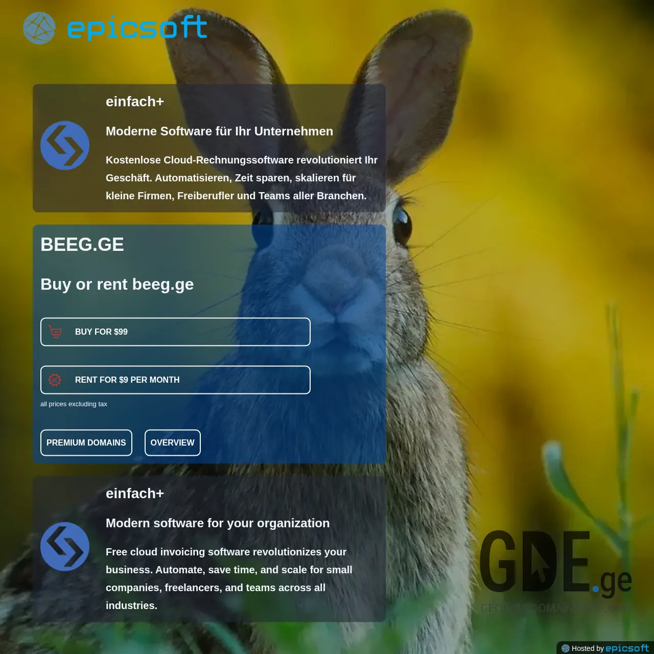 Screenshot of the site beeg.ge at 2025-12-08