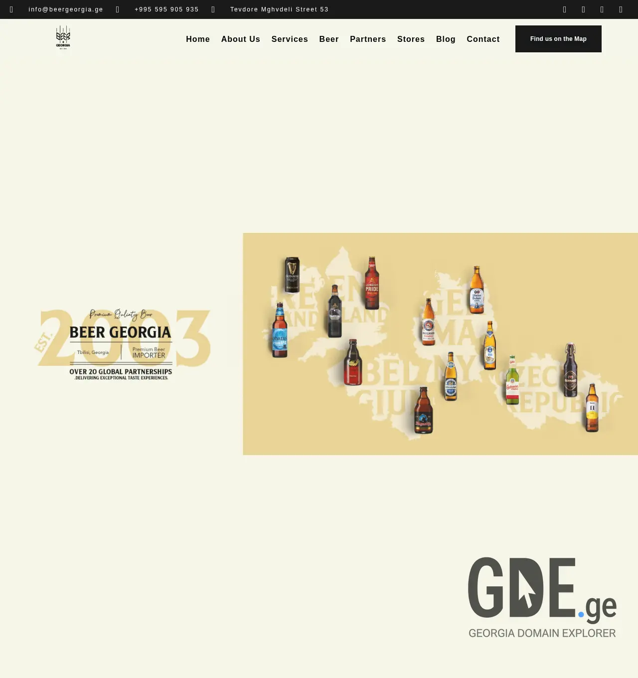 Screenshot of the site beergeorgia.ge at 2025-11-30