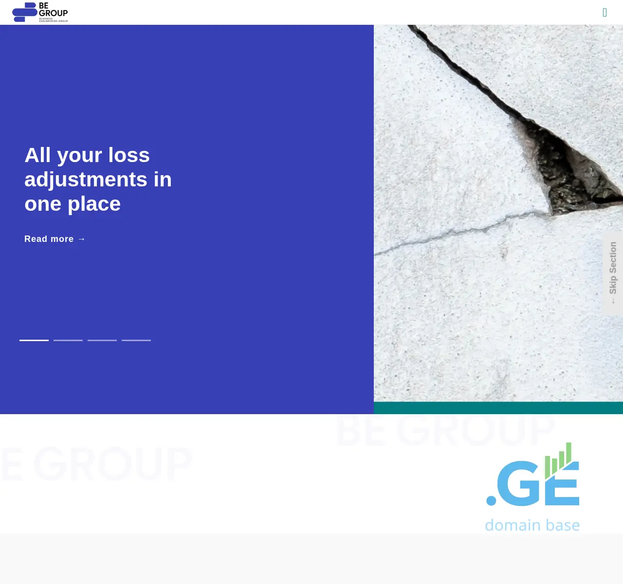 Screenshot of the site begroup.ge at 2025-11-24