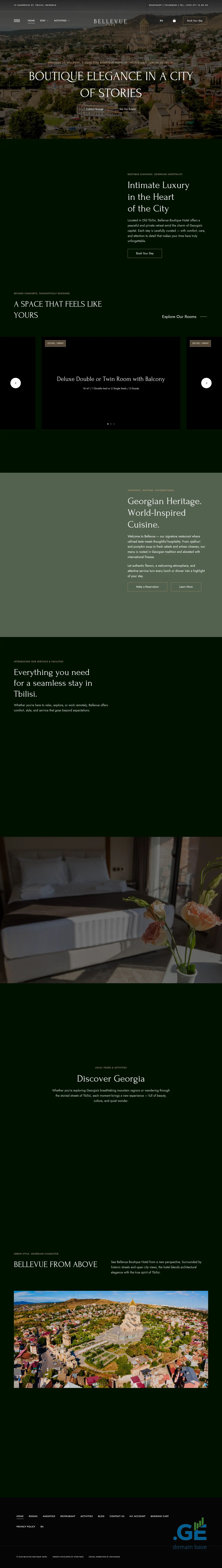 Screenshot of the site bellevue.ge at 2025-10-04