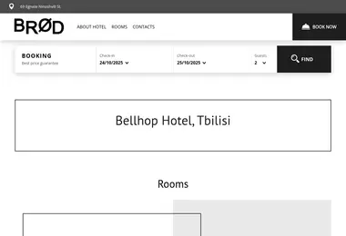 Screenshot of bellhophotel.ge