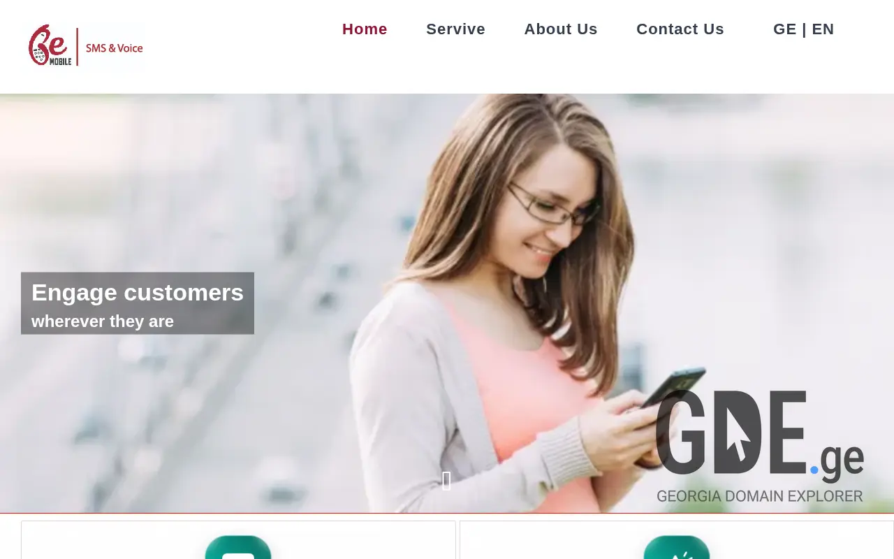 Screenshot of the site bemobile.ge at 2025-11-28