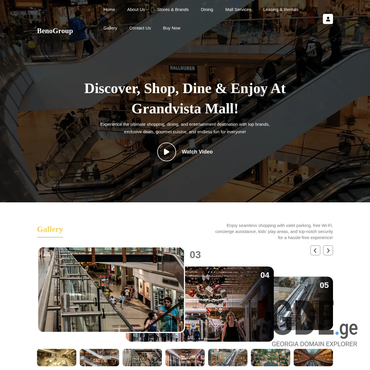Screenshot of the site benogroup.ge at 2025-12-14