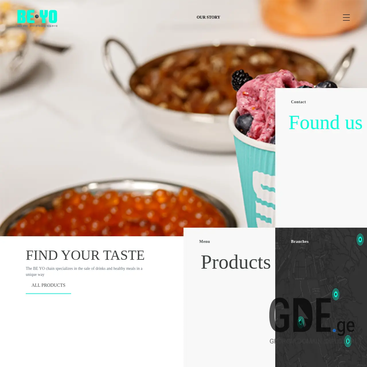 Screenshot of the site beyo.ge at 2025-12-08