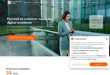 Screenshot of bghgroup.ge