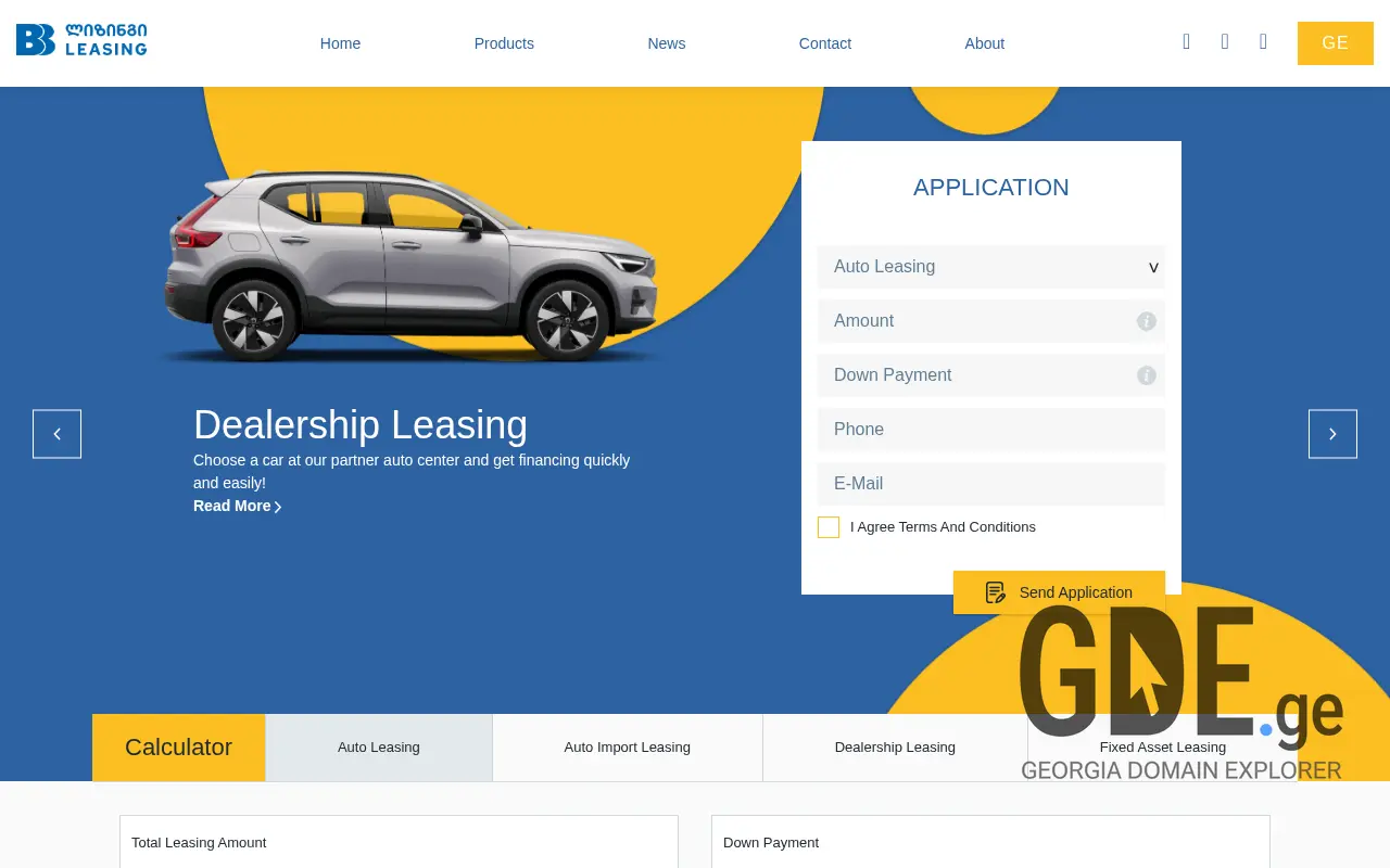 Screenshot of the site bhl.ge at 2025-11-28