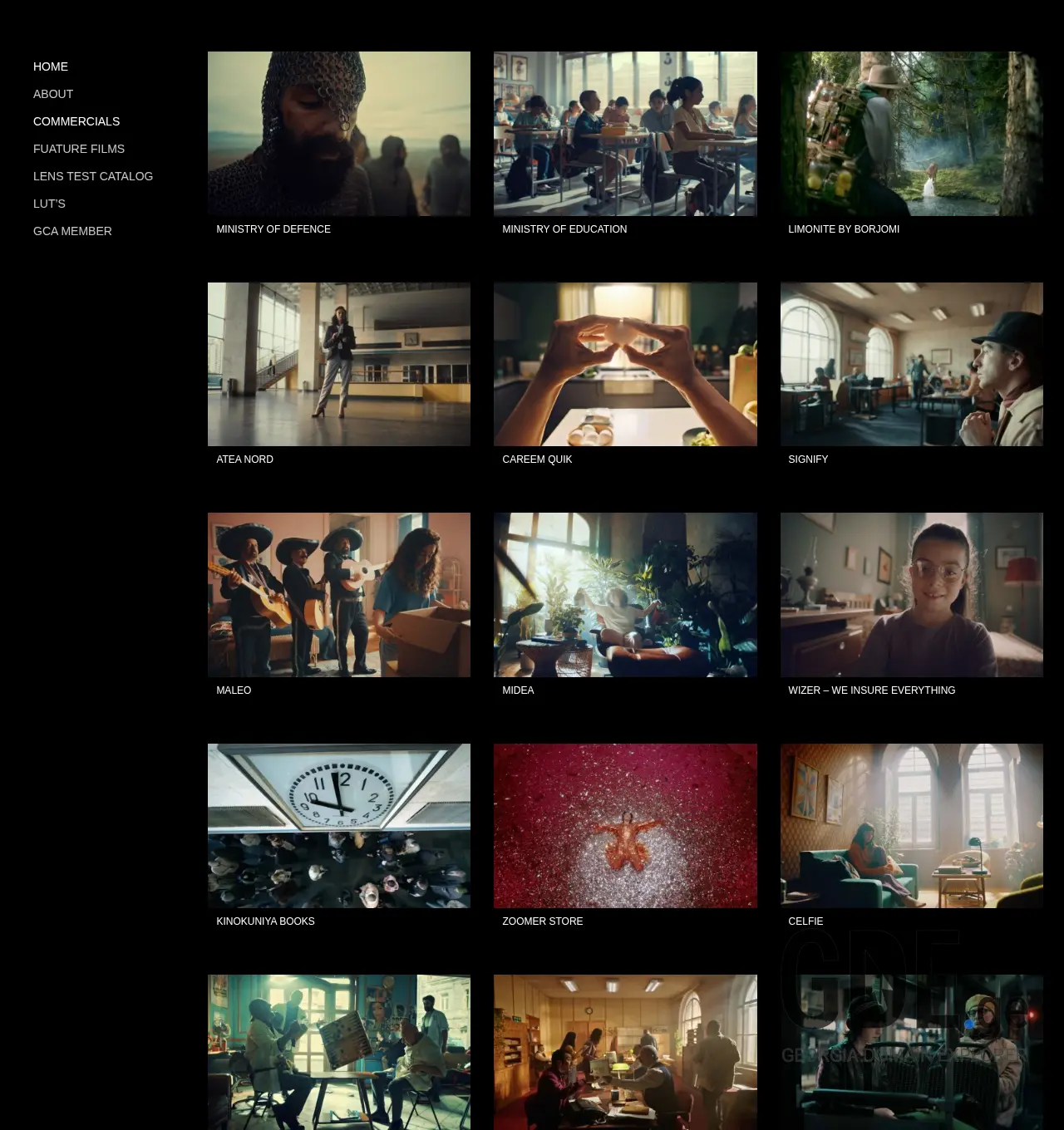 Screenshot of the site biba.ge at 2025-11-30