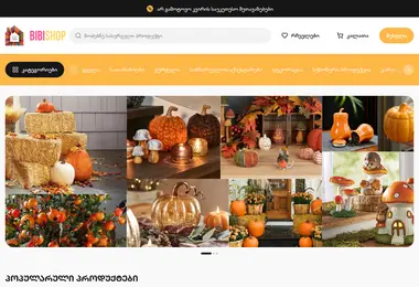 Скриншот bibishop.ge
