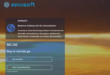 Screenshot of bic.ge