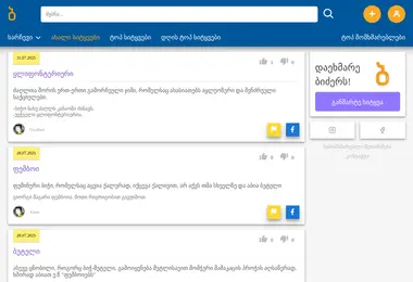 bidzer.ge-ის ეკრანის სურათი