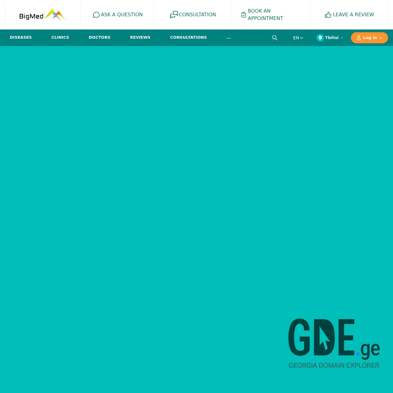Screenshot of the site bigmed.ge at 2026-01-19