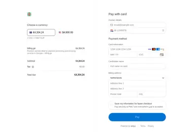 Скриншот billing.ge