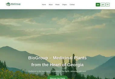 Screenshot of biogroup.ge