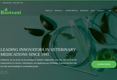 Скриншот biotecsi.ge