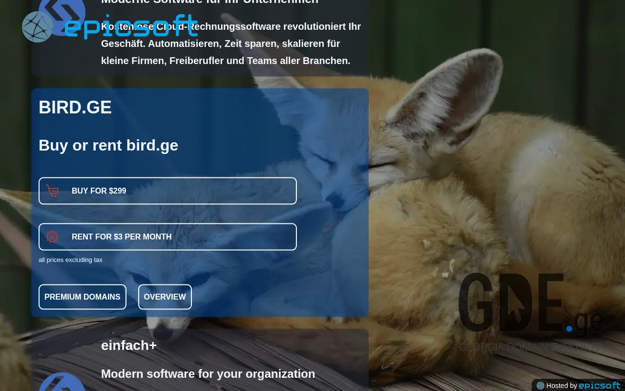 Screenshot of the site bird.ge at 2025-11-28