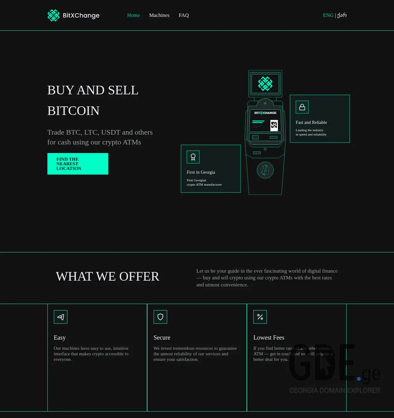 Screenshot of the site bitexchan.ge at 2025-11-30