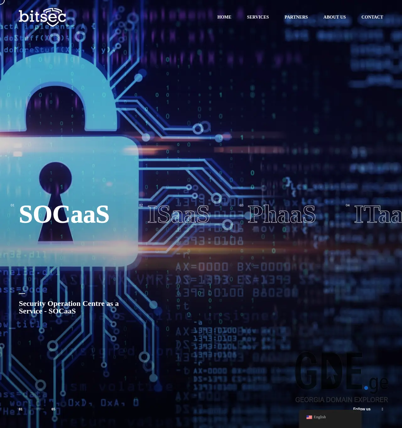 Screenshot of the site bitsec.ge at 2025-11-30