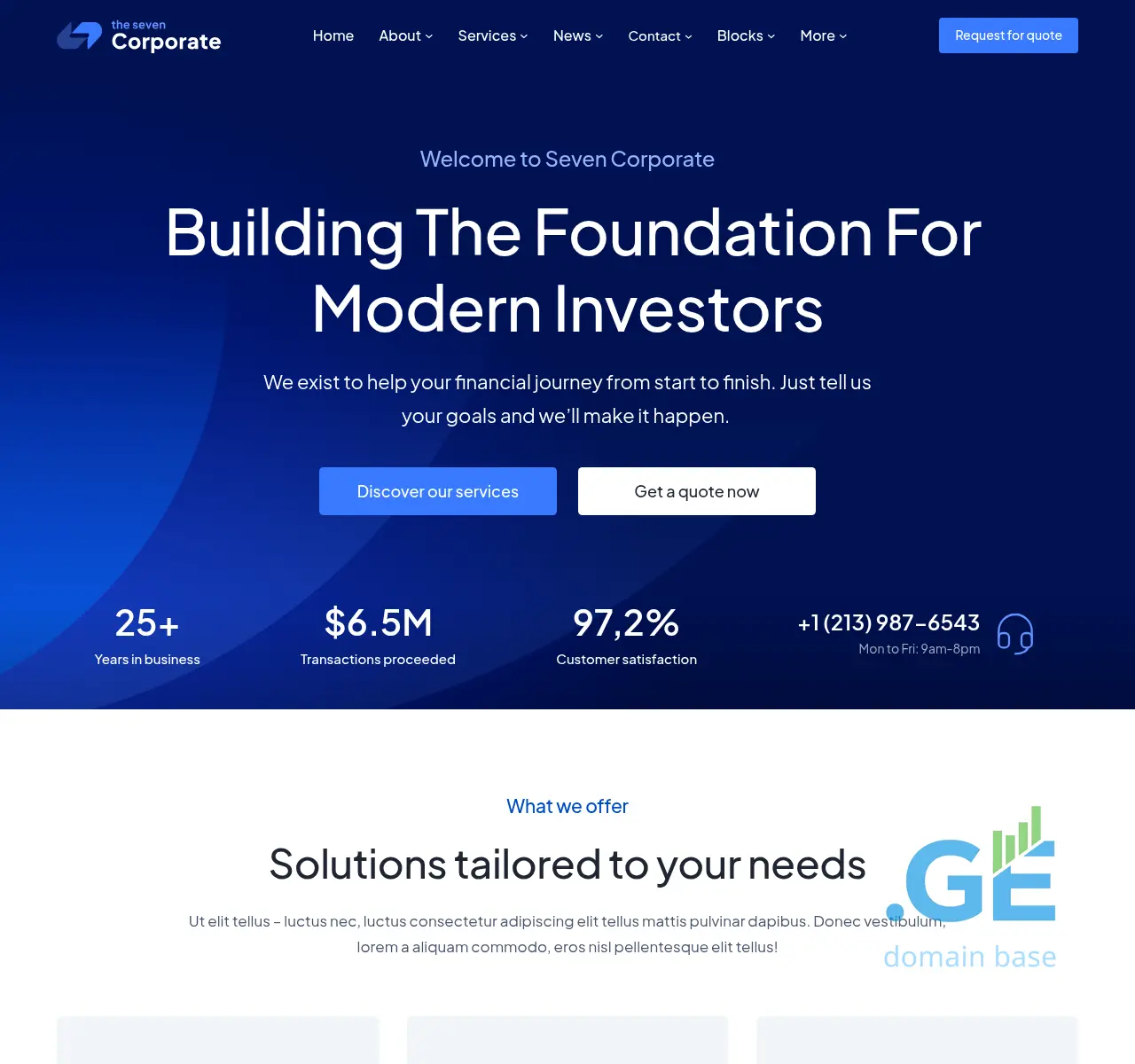 Screenshot of the site biurodamkrdzalavi.ge at 2025-11-04