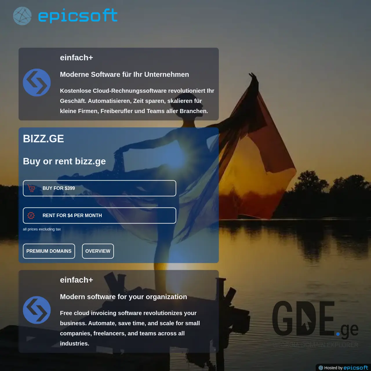Screenshot of the site bizz.ge at 2025-12-08