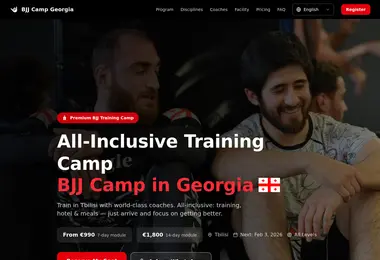 Screenshot of bjjcamp.ge