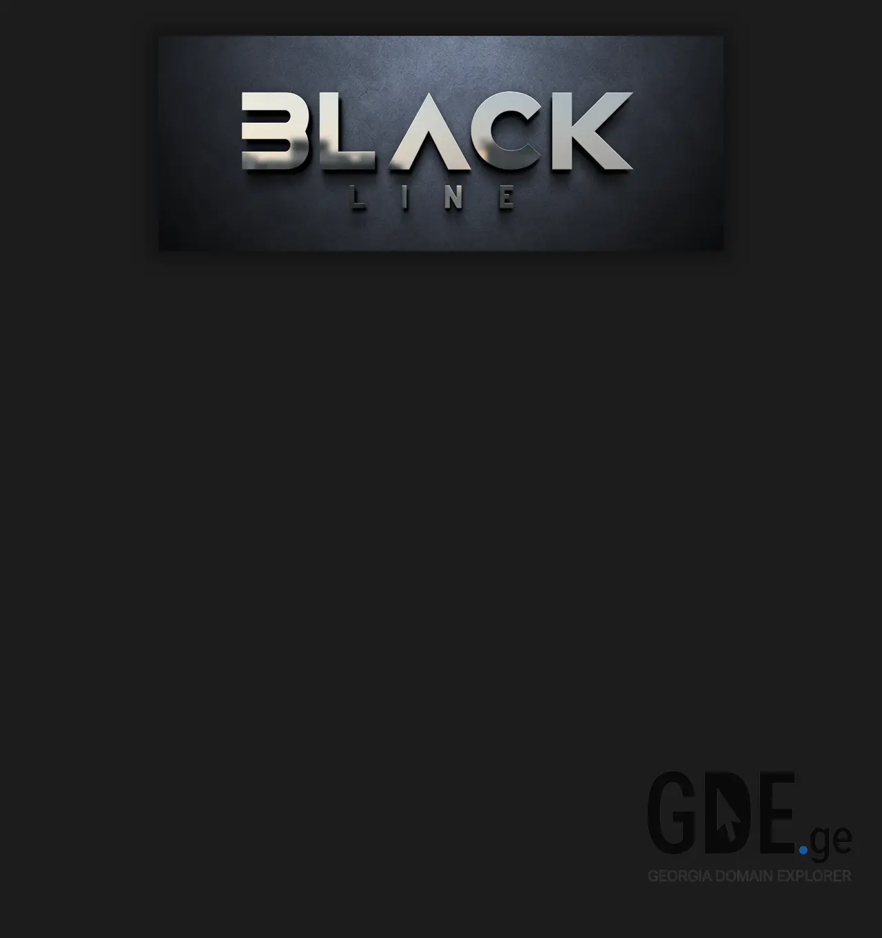 Screenshot of the site blackline.ge at 2025-11-30