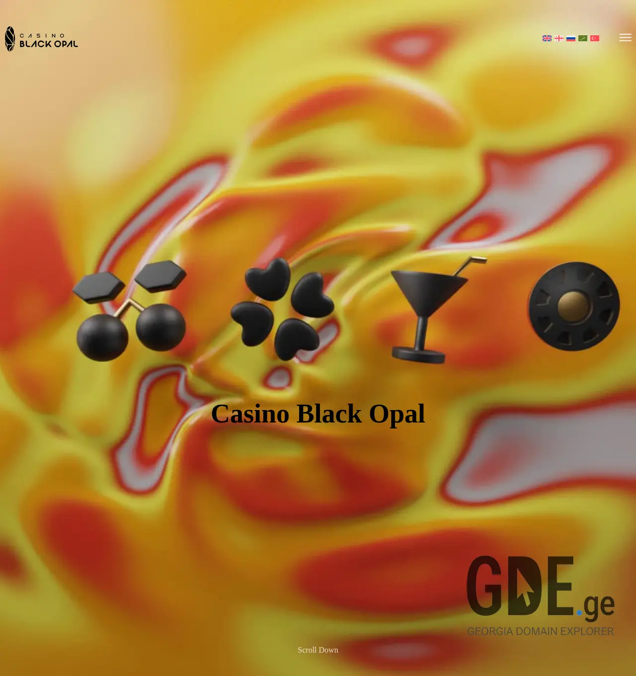 Screenshot of the site blackopal.ge at 2025-11-30