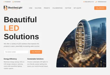 Screenshot of blacksealight.ge