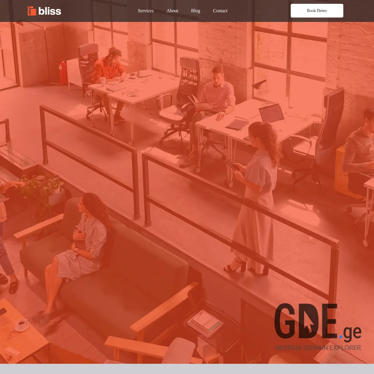 Screenshot of the site bliss.ge at 2025-12-08