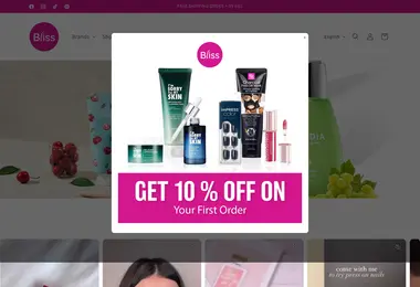 blissshop.ge-ის ეკრანის სურათი