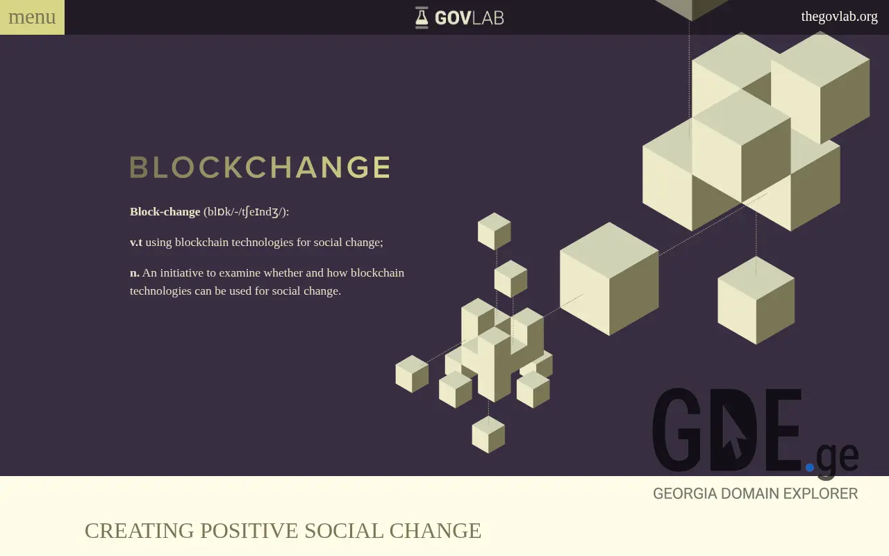 Screenshot of the site blockchan.ge at 2025-11-28