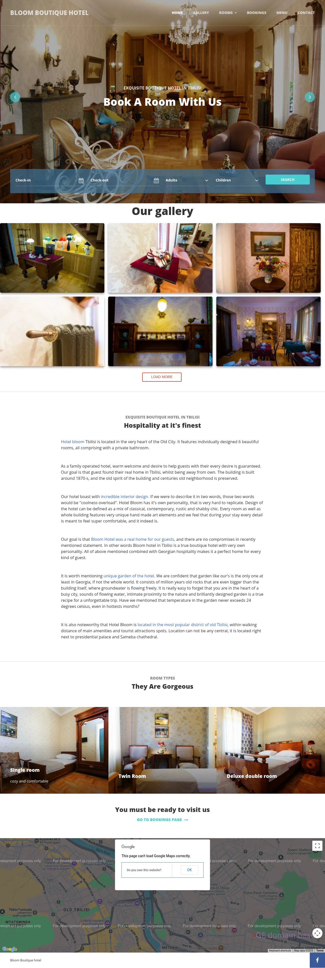 Screenshot of the site bloom.ge