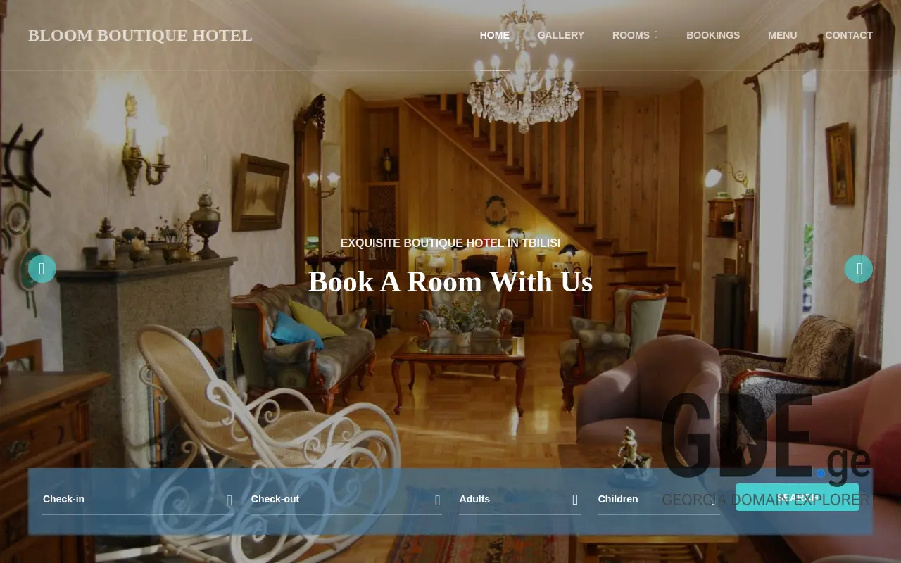 Screenshot of the site bloom.ge at 2025-11-28
