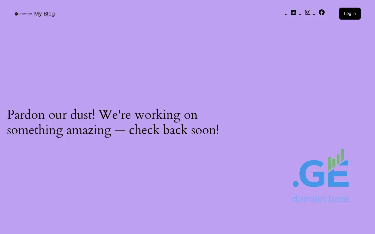 Screenshot of the site blossom.ge