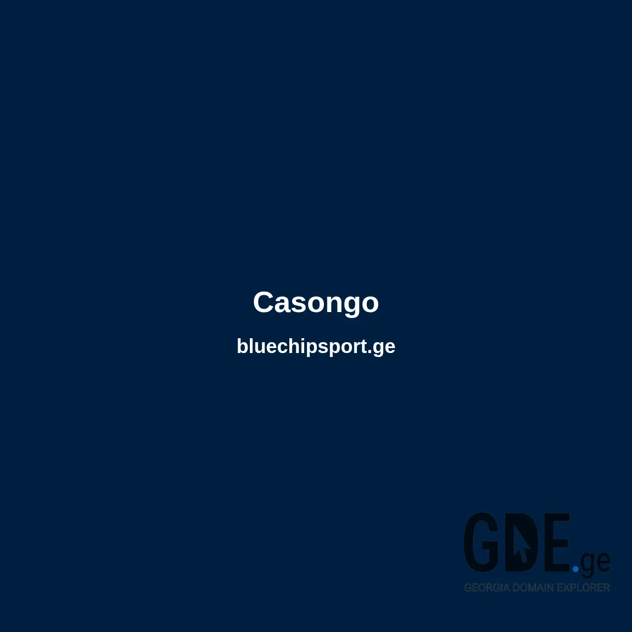 Screenshot of the site bluechipsport.ge at 2025-12-07