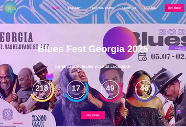Screenshot of bluesfest.ge