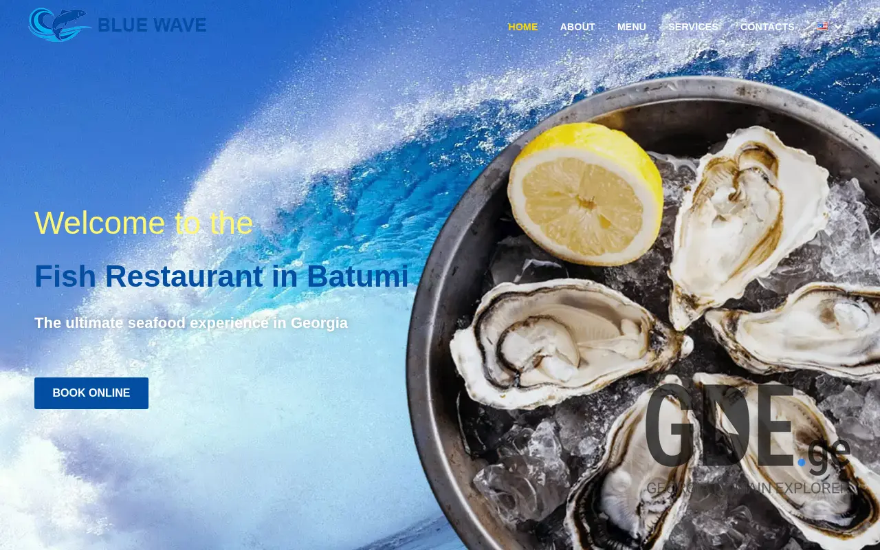 Screenshot of the site bluewave.ge at 2025-11-29