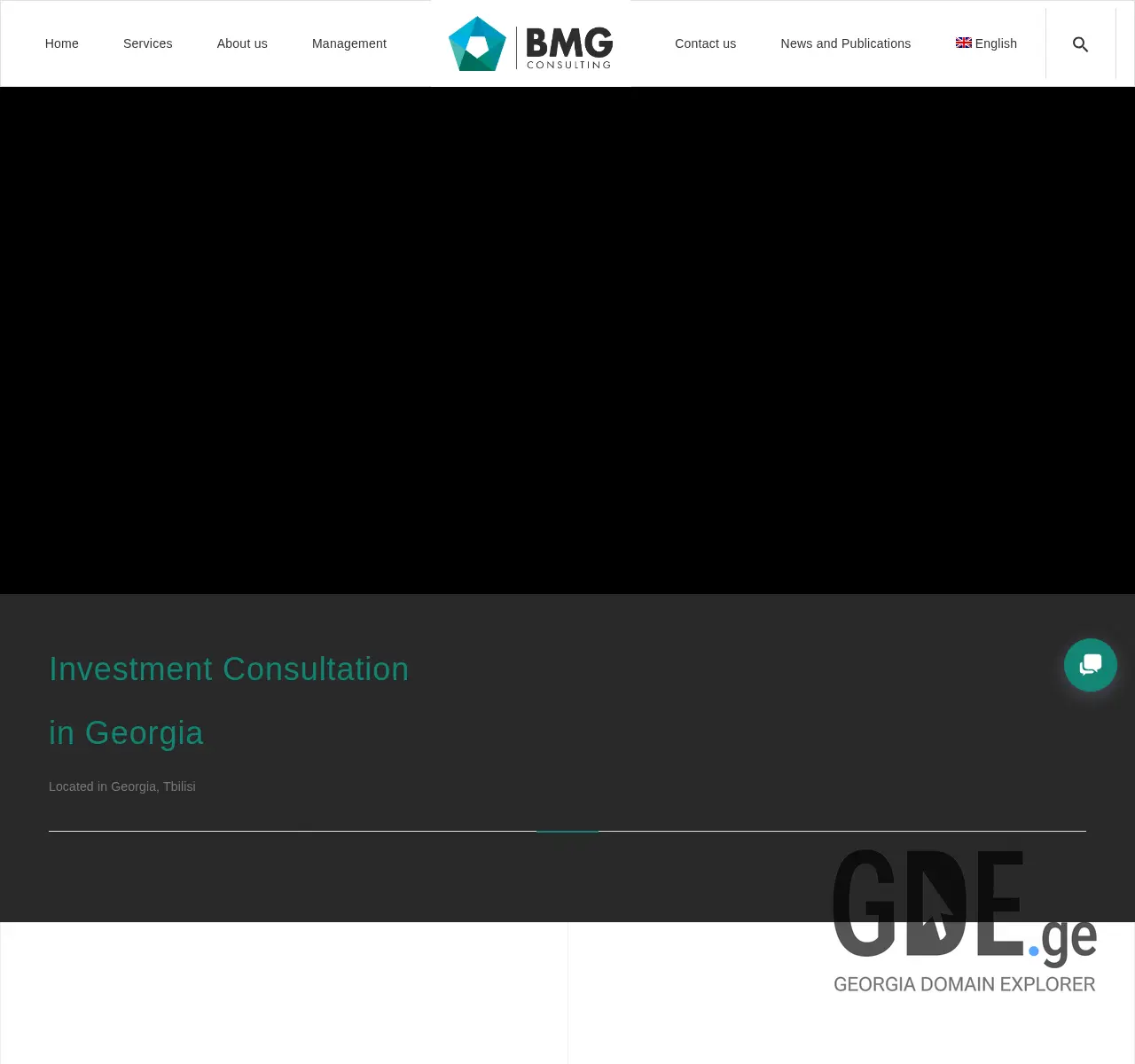Screenshot of the site bmgc.ge at 2025-11-27