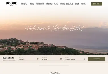 Screenshot of bodbehotel.ge