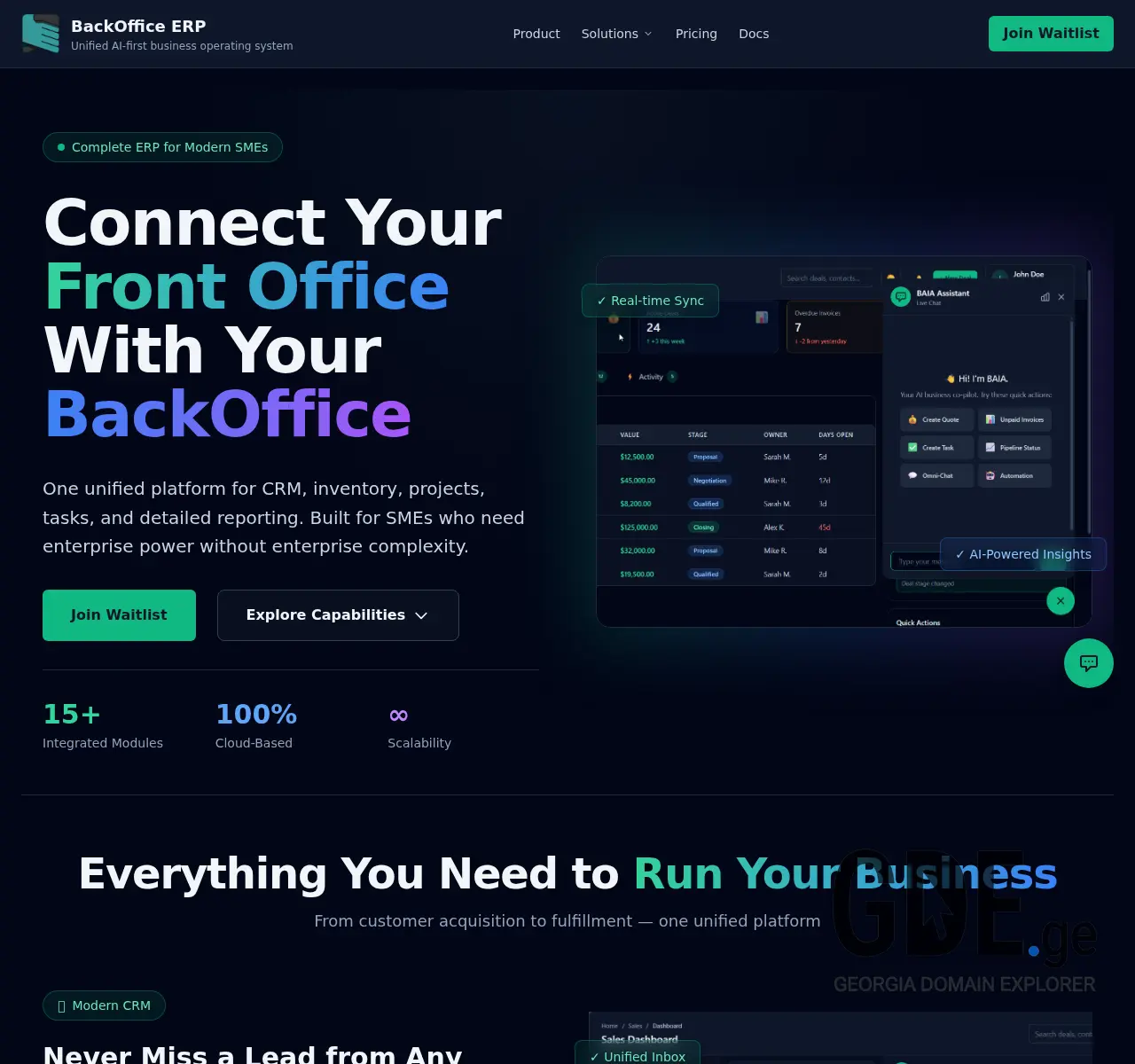 Screenshot of the site boffice.ge at 2025-11-26