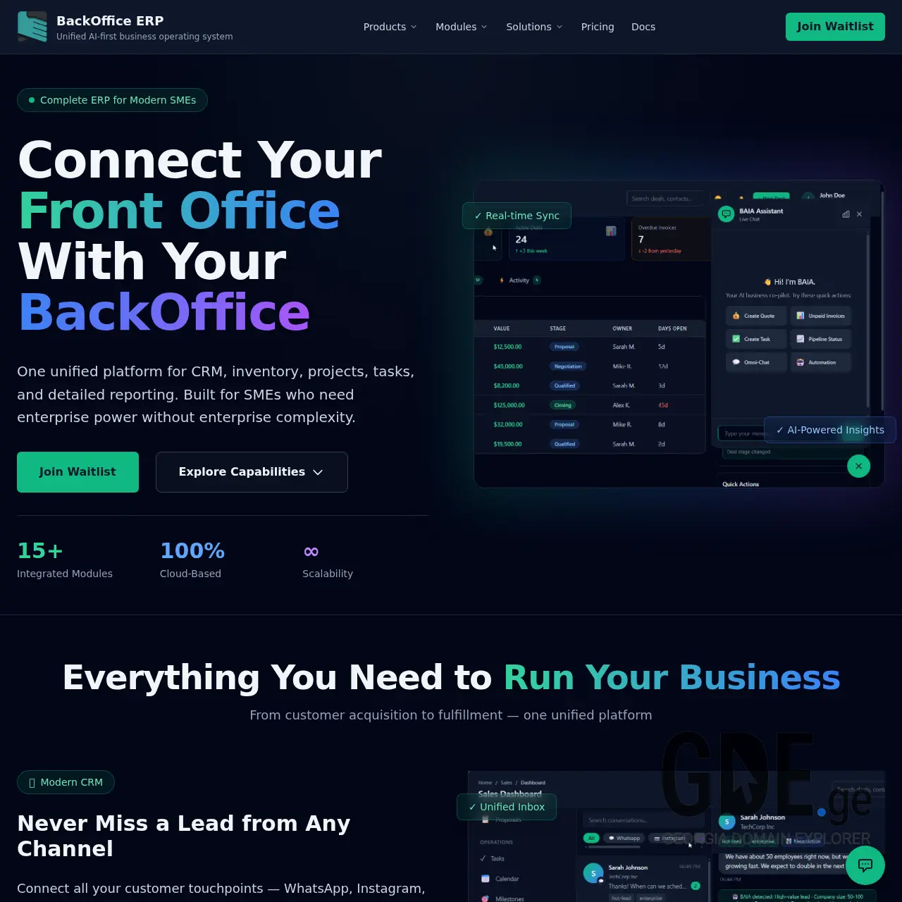 Screenshot of the site boffice.ge at 2025-12-20